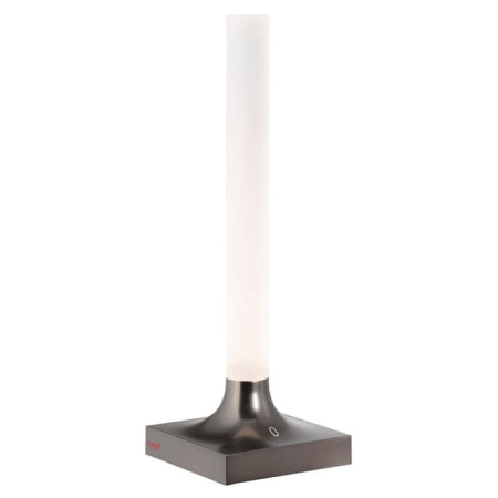 Kartell Goodnight Battery Настольная лампа, 29 см, титановый матовый