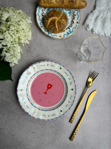 Bitossi Home Passion Fruit Десертная тарелка с декором Bicchiere (Бокал), диаметр - 20,5 см