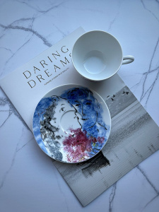 Bernardaud Les Bouquets de Marc Chagall Набор из 2-х чайных пар, объем - 135 мл