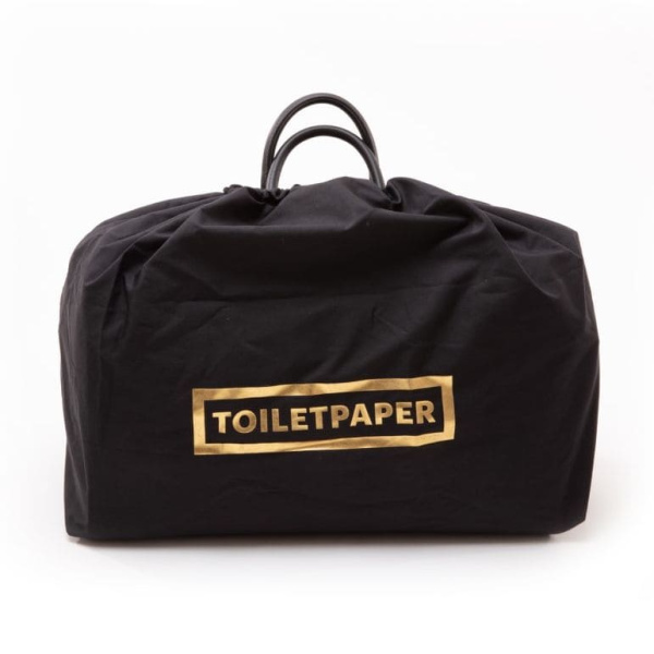 Seletti Toiletpaper Сумка для путешествий Lipstick Black, размеры: 47х27,5x46,5h см, цвет - черный