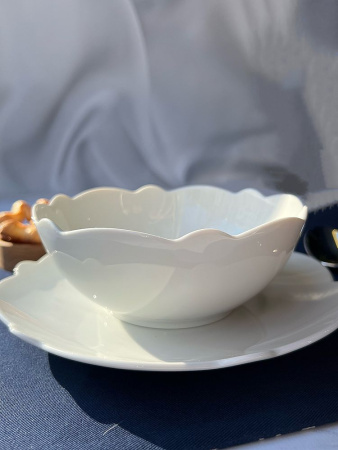 Alessi Dressed Фарфоровая пиала, объем - 530 мл, размеры: 15х15х6h см, цвет - белый