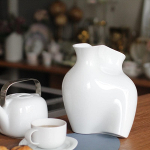 Rosenthal La Chute Фарфоровая ваза, размеры: 22,2х21,8х24,5 см, цвет - белый глянцевый