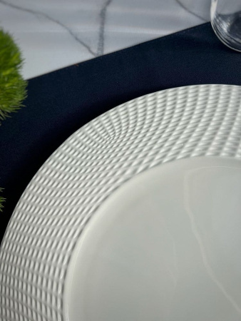 Serax Nido Набор из 2-х обеденных тарелок с рельефными полями, размеры: 29х29х1,9 см, цвет - белый