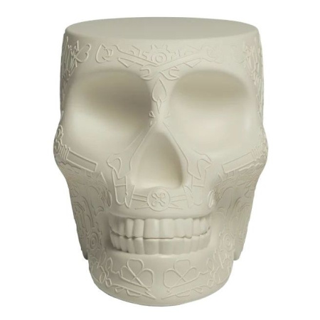 Qeeboo Mexico Кофейный столик Череп, размеры: 38,2x53x45h см, цвет - слоновая кость