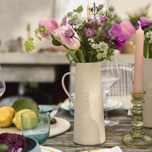 Degrenne Bahia Керамический кувшин для напитков, диаметр - 6 см, высота - 22,5 см, 0,92 л, бежевый