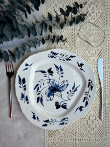 Seletti Classics on Acid Тарелка для основного блюда English Delft, диаметр - 28 см, белый, синий