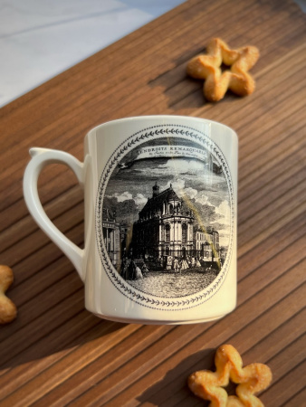 Gien Endroits Remarquables Кружка с рисунком Château (Замок), объем - 255 мл, высота - 9,5 см