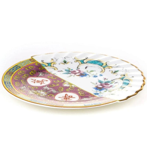 Seletti Hybrid Десертная тарелка Eudossia, диаметр - 20 см, цвет - белый, сиреневый