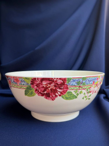 Gien Millefleurs Салатник, диаметр - 27 см, высота - 11,5 см, цвет - белый, разноцветный