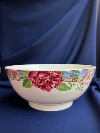 Gien Millefleurs Салатник, диаметр - 27 см, высота - 11,5 см, цвет - белый, разноцветный