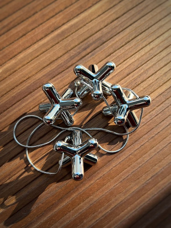 Alessi Tripod Подставка для горячего с регулируемыми элементами, цвет - хром глянцевый