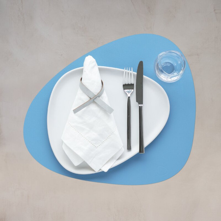 Lind Dna NUPO Фигурная сервировочная салфетка, 37х44 см, ярко-голубой