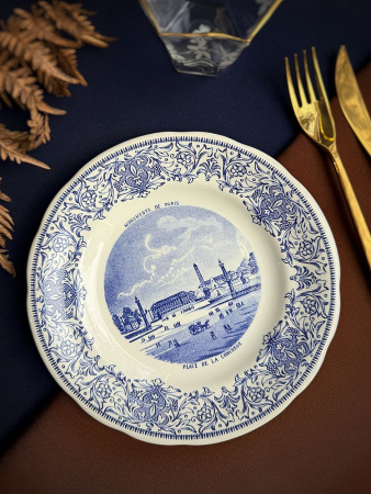Gien Monuments de Paris Десертная тарелка с рисунком Concorde, диаметр - 19,8 см