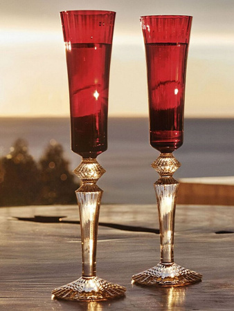 Baccarat Mille Nuits Набор из 2 хрустальных бокалов, объем - 170 мл, цвет - прозрачный, красный