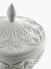 Serax White Josephine Фарфоровая конфетница с крышкой, размеры: 15х15х24h см, цвет - белый