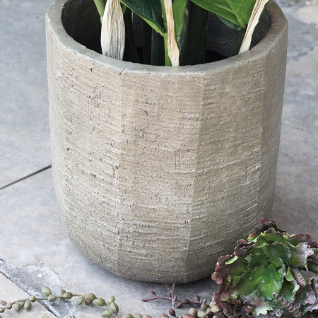 D&M Depot Rare Бетонное кашпо, 17х17х21 см, хаки