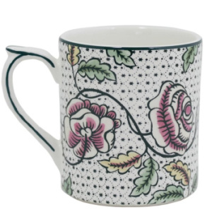 Gien Dominote Roses Кружка из французского фаянса, объем - 255 мл, цвет - белый