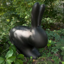 Qeeboo Rabbit Стул Заяц, размеры: 68,8x39,5x80h см, цвет - черный матовый