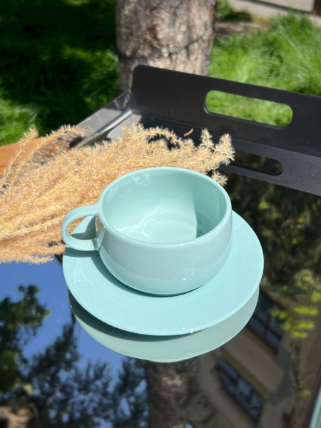 Degrenne Cafeterie Empileo Чайная пара, объем - 250 мл, цвет - голубой