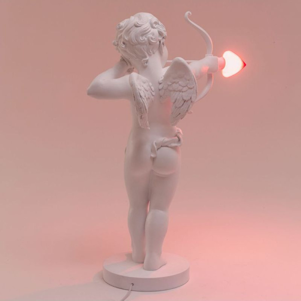 Seletti Cupido Настольный светильник Купидон, размеры: 50х21х63h см, цвет - белый, красный
