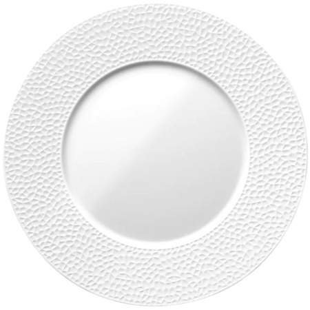Degrenne L Fragment Фарфоровая тарелка для основного блюда, диаметр - 28 см, цвет - белый