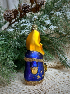 Inge Glas Стеклянная елочная игрушка Отец - Месяц, размеры - 12 см