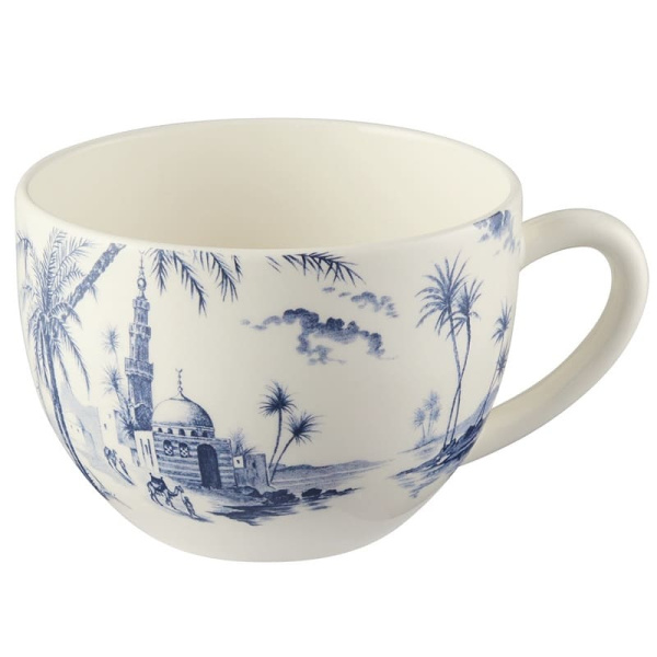 Gien Les Depareillees Bleu Чайная пара, объем - 450 мл, диаметр блюдца - 18,8 см, цвет - белый