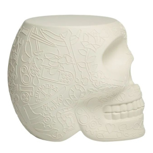 Qeeboo Mexico Кофейный столик Череп, размеры: 38,2x53x45h см, цвет - слоновая кость