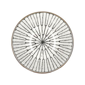 Pomax ALTO Фарфоровая пиала (тип - 1), диаметр - 15,5 см, высота - 7 см, цвет - белый, черный