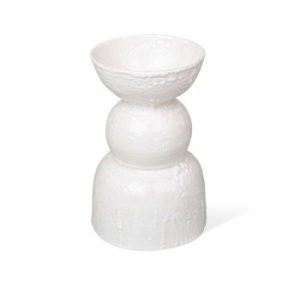 Cera Подсвечник из полуфарфора "4/2", 20 см, белый