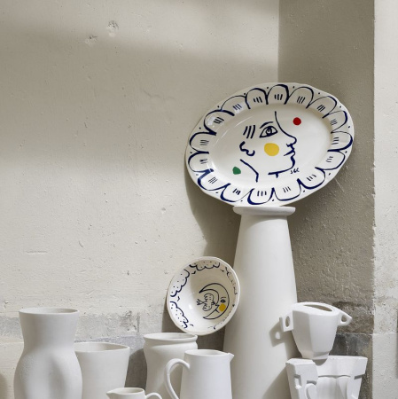 Gien L'Archipel Sentimental  Овальный поднос для дичи, размеры: 39,3х29 см, цвет - белый