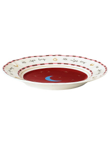 Bitossi Home Passion Fruit Десертная тарелка с декором Luna (Луна), диаметр - 20,5 см