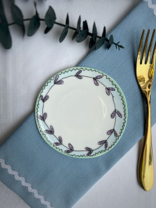 Serax Marni Midnight Flowers Тарелка с рисунком Blossom Milk MF, диаметр - 11,5 см, высота - 0,8 см