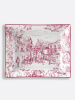 Bernardaud Tout Paris Прямоугольная пепельница, размеры: 20х16 см, цвет - белый, розовый
