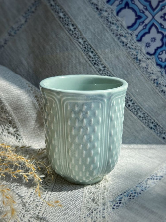Gien Pont aux Choux Стаканчик для чая или кофе, объем - 270 мл, цвет - нежно-голубой