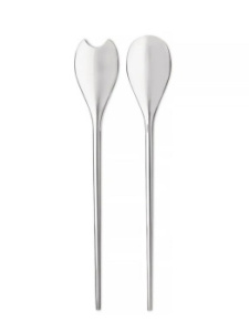 Alessi Human Набор салатных ложек из нержавеющей стали с зеркальной полировкой