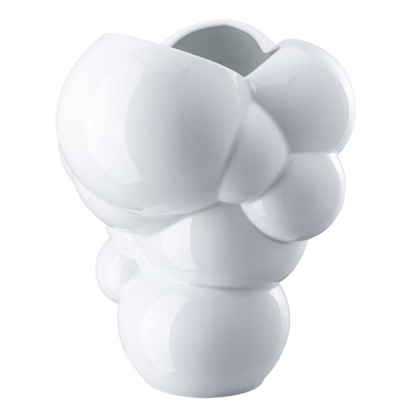 Rosenthal Skum Фарфоровая ваза, размеры: 21,7х21,7х26 см, цвет - белый глянцевый