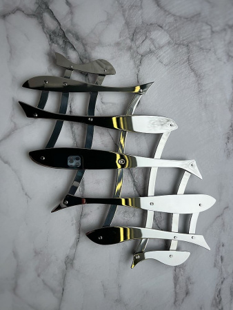 Alessi Pescher Подставка для горячего с изменяемым размером, цвет - полированная сталь