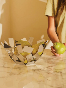 Alessi Fruit Holder Металлическое блюдо для фруктов, размеры: 27,3х27,3х13h см