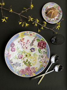 Gien Millefleurs Глубокая тарелка для пасты, диаметр - 31 см, цвет - белый, разноцветный