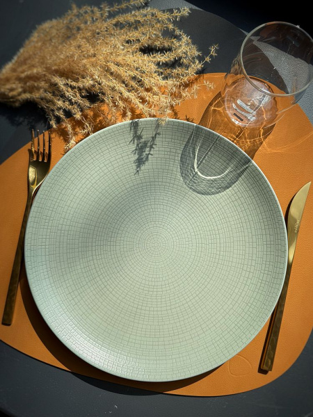 Degrenne Modulo Nature Керамическая тарелка для основного блюда, диаметр - 28 см, фисташковый (Jade)