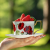 Farforite Фарфоровая чайная пара Botanicum Маки, объем - 250 мл