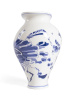 Seletti Classics on Acid Фарфоровая ваза Floral Delft, размеры: 19х19,5х30 h см, цвет - белый, синий