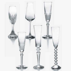 Baccarat Coffret Набор из 6 хрустальных бокалов для шампанского, цвет - прозрачный