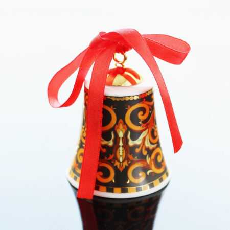 Rosenthal Versace Barocco Фарфоровый елочный колокольчик