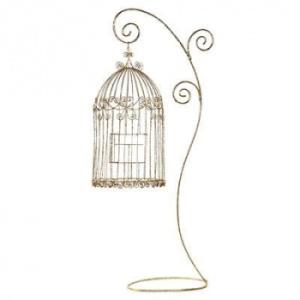 Goodwill Декоративная клетка на подставке, 102 см, золотой