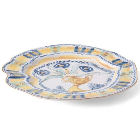 Seletti Classics on Acid Тарелка для основного блюда Spanish Yellow, диаметр - 28 см, белый, желтый