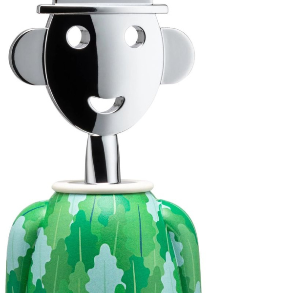 Alessi Alessandro M. Штопор, размеры: 6х6х21h см, цвет - зеленый