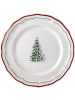Gien Filet Noel Тарелка для основного блюда, диаметр - 26 см, цвет - белый, зеленый, красный