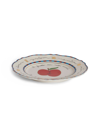 Bitossi Home Passion Fruit Тарелка для канапе или хлеба с декором Mela (Яблоко), диаметр - 16,5 см